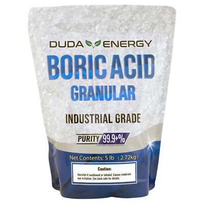 Duda Energy Boric Acid 99+% Purity Granular White Crystals