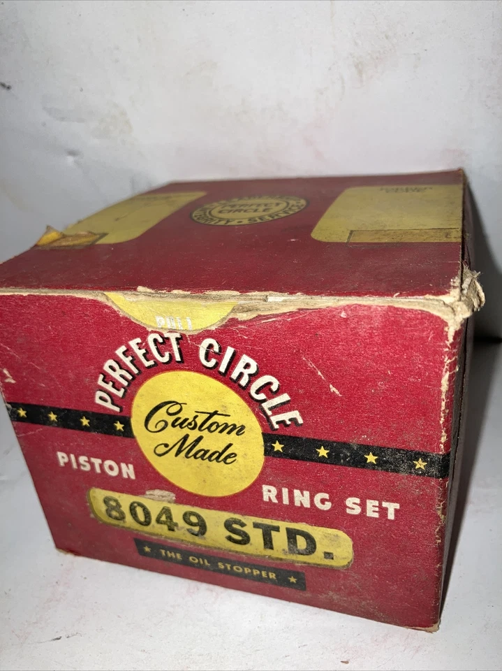 Juego de anillos de pistón Perfect Circle hechos a medida vintage NOS 8049 STD Ford 39-42 Foto 4 de 4