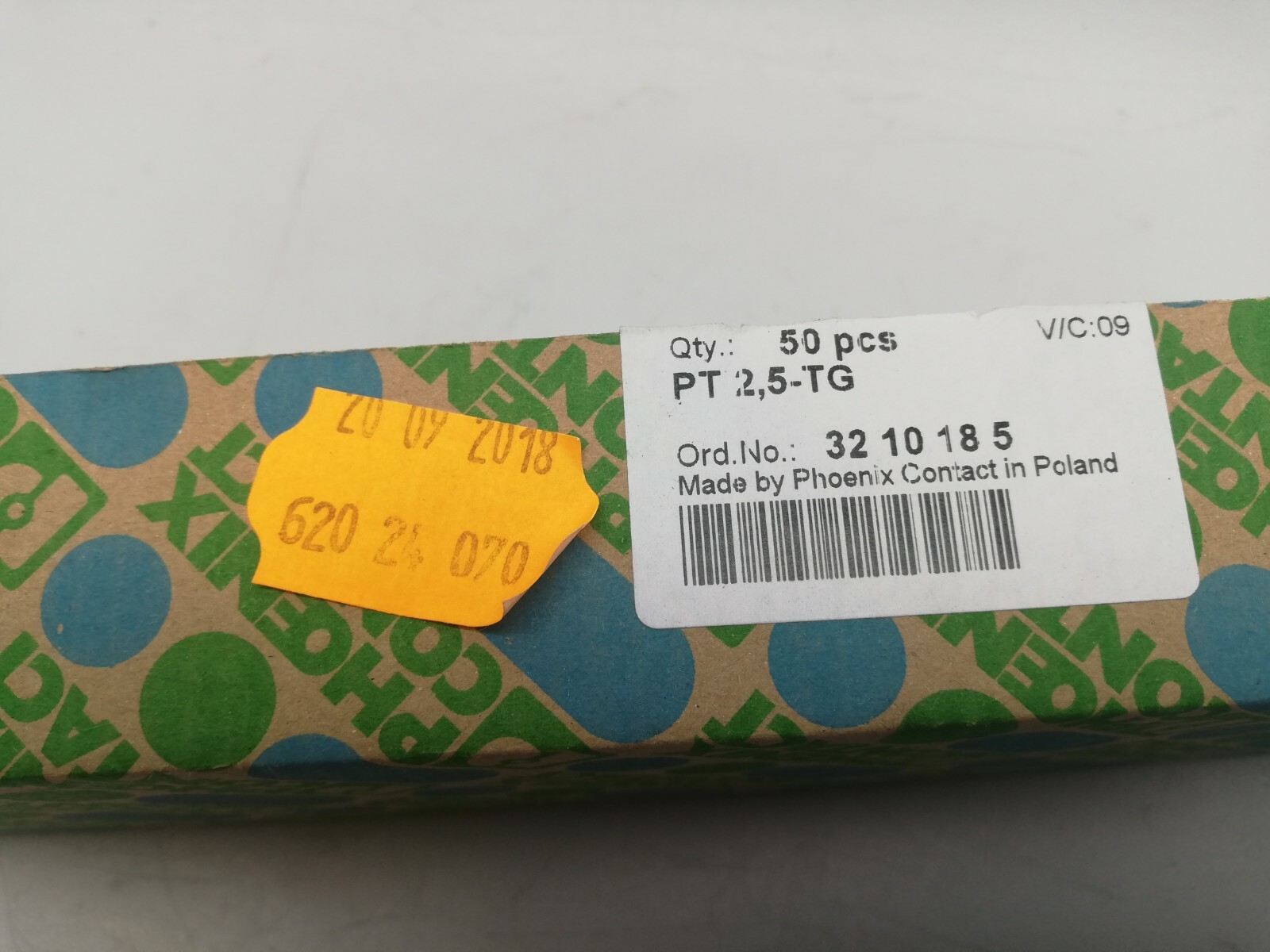 1 VPE 37X Phoenix Contact 3210185 PT 2.5-TG Terminal Block