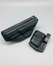 S&W M&P 5.7 + MAG POUCH! Black Fiber Carbon Kydex IWB Holster USA Veteran Made
