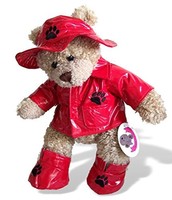 Build Your Bears Wardrobe 15-inch Clothes Fit Bear Raincoat Hat And Boots Red Build Your Bears Wardrobe 15-inch Clothes Fit Bear Raincoat Hat And Boots Red