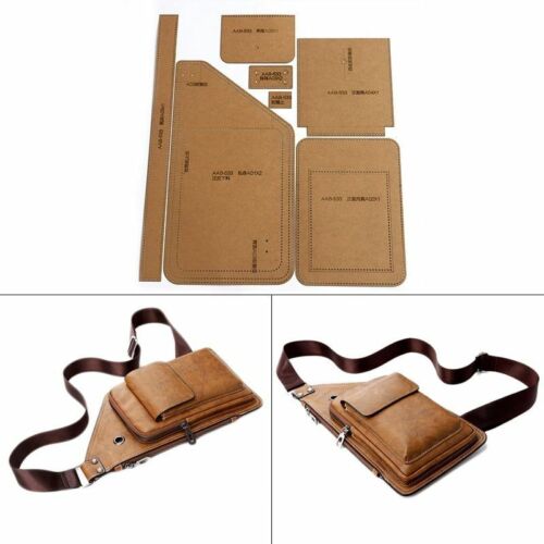 Chest Bag Sewing Pattern Hard Kraft Paper Stencil Template DIY Leather ...