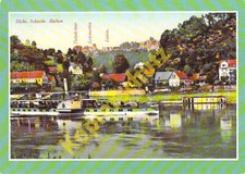 Rathen AK Elbe Rad-Dampfer "König Albert" Repro Litho 20er Jahre Ansichtskarte 