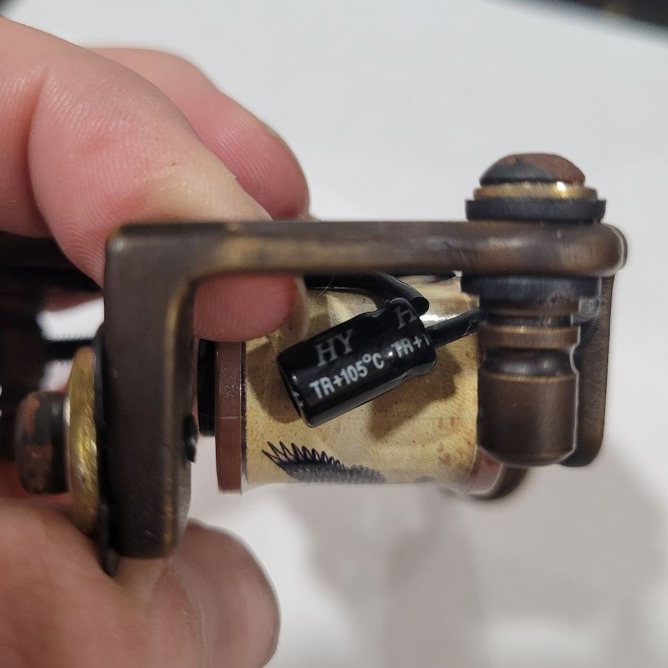 Thomas Brass dual Coil engraved compass tattoo gun machine eBay