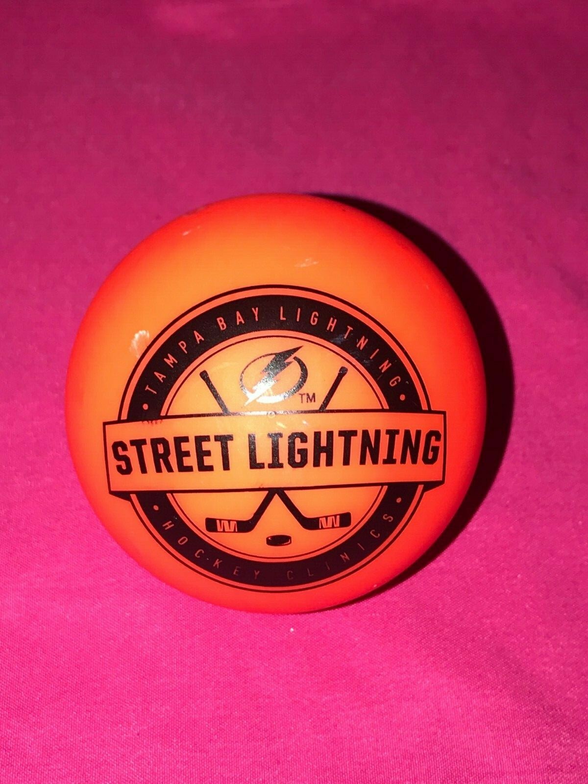 Tampa Bay Lightning Hockey Clinic Street Lightning Ball Bauer eBay