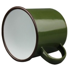 350ml Enamel Mug Coffee Milk Cup Vintage Style Camping Hot/Cold Drinking New