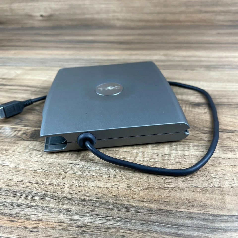 Dell PD01S Gray Portable External D-Bay Media With CD RW / DVD-ROM Optical Drive - Image 4 of 4