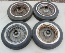 Vintage Jaguar 16 Wire Spoke Knock-off Wheels Local Pickup Asheville Nc