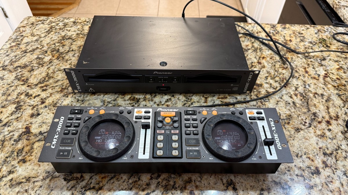Pioneer CMX-3000 DJ Twin CD Player CDJ w/CU-V163 Remote