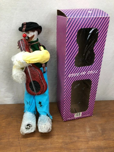 HOBO CLOWN BEGGAR DOLL - 17" IN ORIGINAL BOX
