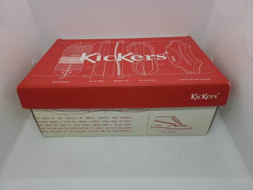 NEW Kickers Kick Lo Youth Lace Up Shoes - Black Size 6.5 - Picture 11 of 12