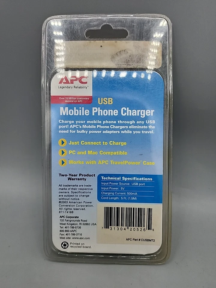 Cable de carga y sincronización USB APC para Motorola APC parte #CUSBMT2 Talkabout Timeport Foto 3 de 4