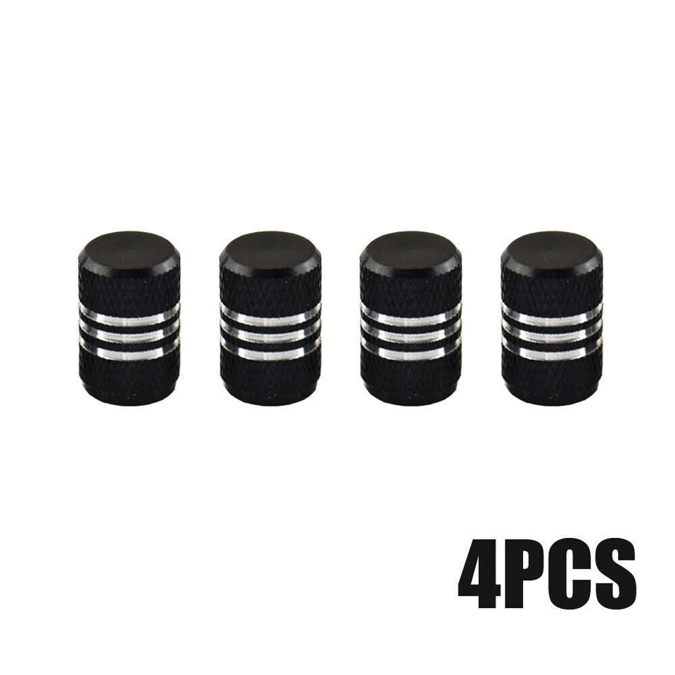 4pcs Aluminum Car Tire Valve Cap Tyre Valve Stem Cover Air Dustproof Wheel Rim - Image 3 of 4
