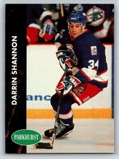 1991-92 Parkhurst Darrin Shannon Winnipeg Jets #201