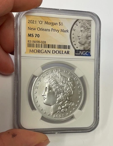 U.S. - 2021 "O" Silver Morgan Dollar (NGC PF 70 Ultra Cameo, First Day of Issue)