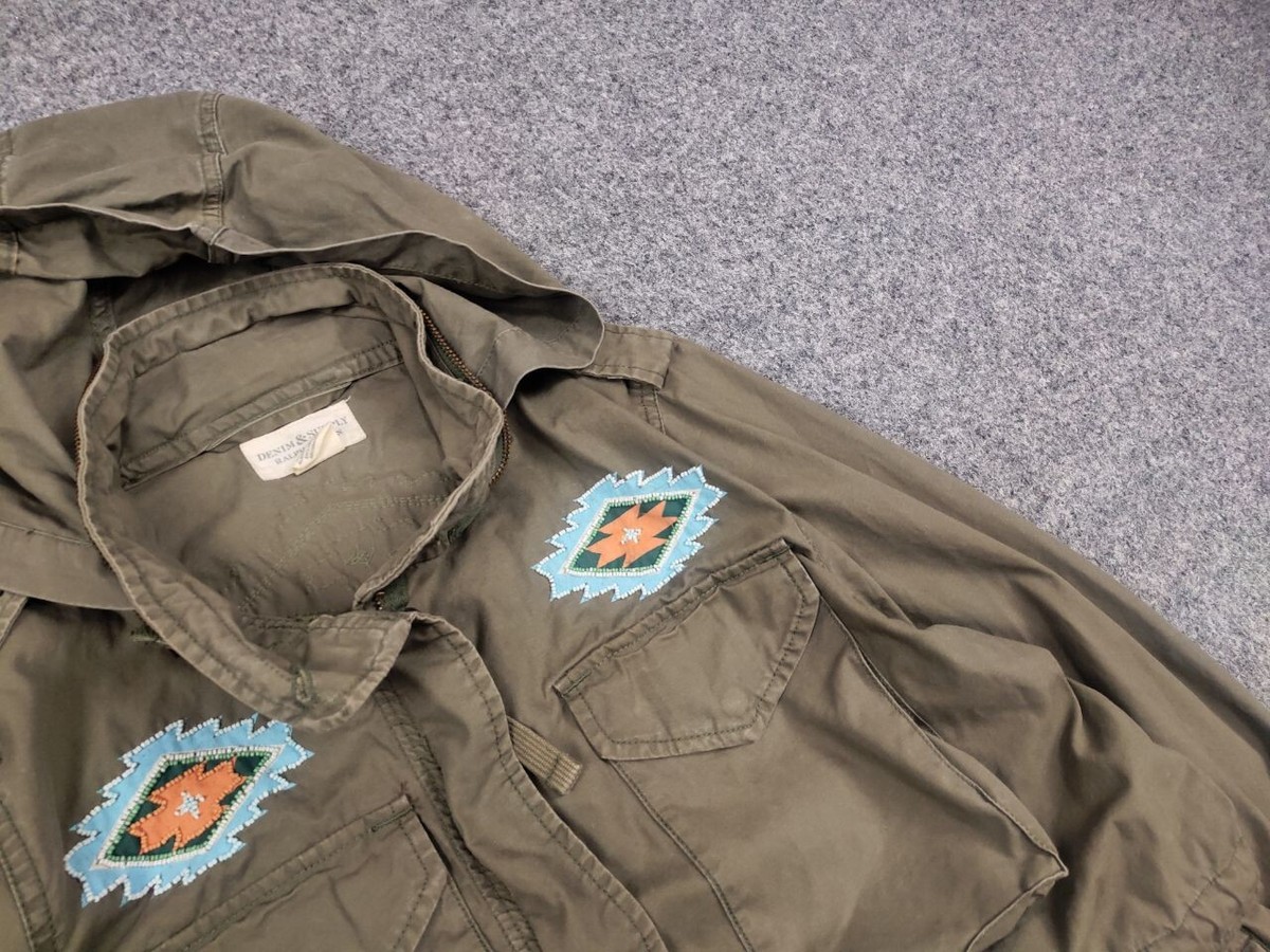 Vintage Ralph Lauren Denim Supply Military M-65 Pocket Hoodie