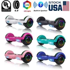 SISIGAD 6.5" Hoverboard with Built-in Bluetooth Self Balancing Scooter for Kids