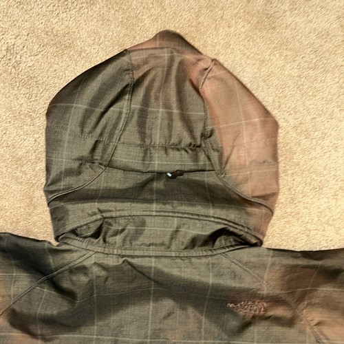 The North Face Soft Fleece Lined Hooded Ski Snowboard Jacket Brown Plaid L Faded - 第 20/24 張圖片