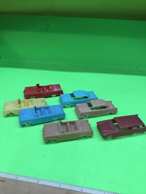 Lot of 7 Vintage F&F Mold And Other Plastic Ford Sedans & Convertibles 3-1/8   L