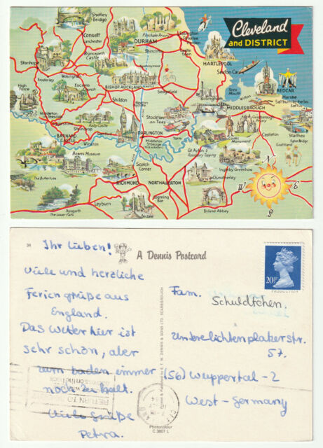 81607 - Cleveland and District - Ansichtskarte gelaufen 11.7.1984