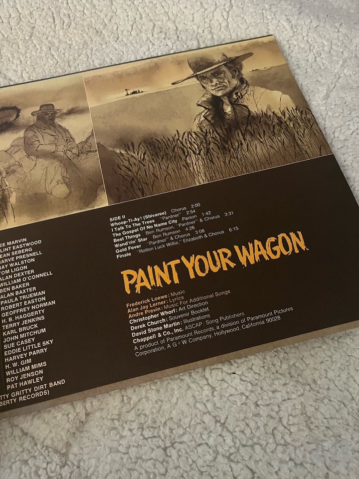 1969 Paint Your Wagon Original Movie Soundtrack Vinyl LP W/Booklet PMS