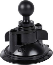 Suction Cup Base Mount with 25mm/1" Ball,Compatible RAM Mounts and Black