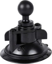 Suction Cup Base Mount with 25mm/1" Ball,Compatible RAM Mounts and Black 