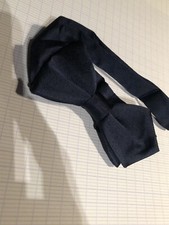 NOEUD PAPILLON Bleu Marine Neuf 100% Soie