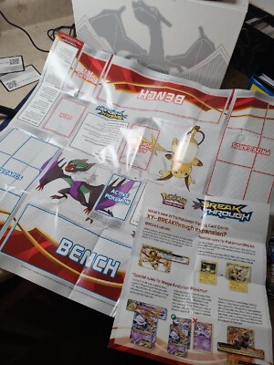pokemon trading card game board Pokmon Gameboard Play-mat - Authentic Rare 1999 Vintage Collectible Playmat From Wizards of the Coast Pokemon TCG - Magnetic Board