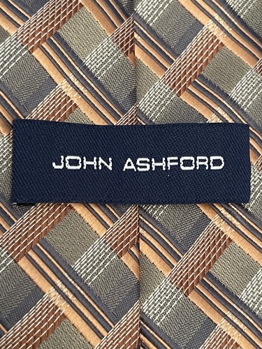 John Ashford Hand Made 100% Polyester Men’s Neck Tie Made In China - Picture 8 of 9