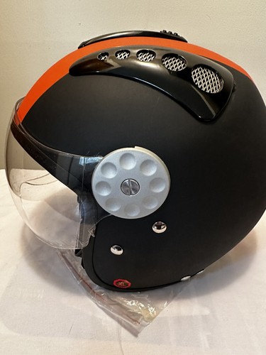 NEW HCI 16 Black  Open Face Motorcycle Helmet w/ 1/2 and 3/4 Visors DOT SizeXL - Picture 8 of 14