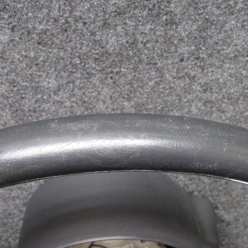 2004 Chrysler PT Cruiser Steering Wheel Dark Slate Leather & Silver OEM 68514 - Picture 6 of 10