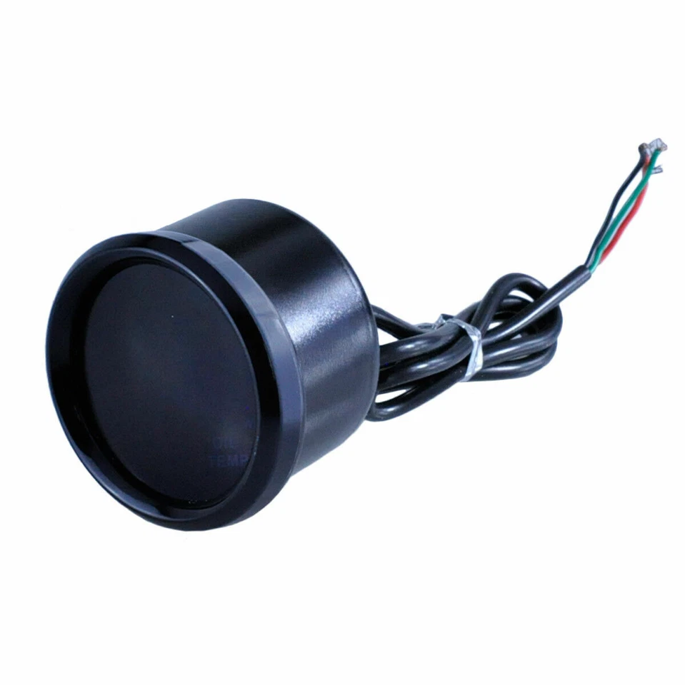 Medidor de presión de aceite digital universal 2" 52 mm negro medidor de coche LED azul Foto 3 de 4