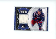 2009-10 UD SP Game Used Derick Brassard #AF-DE Authentic Fabrics Jersey Relic