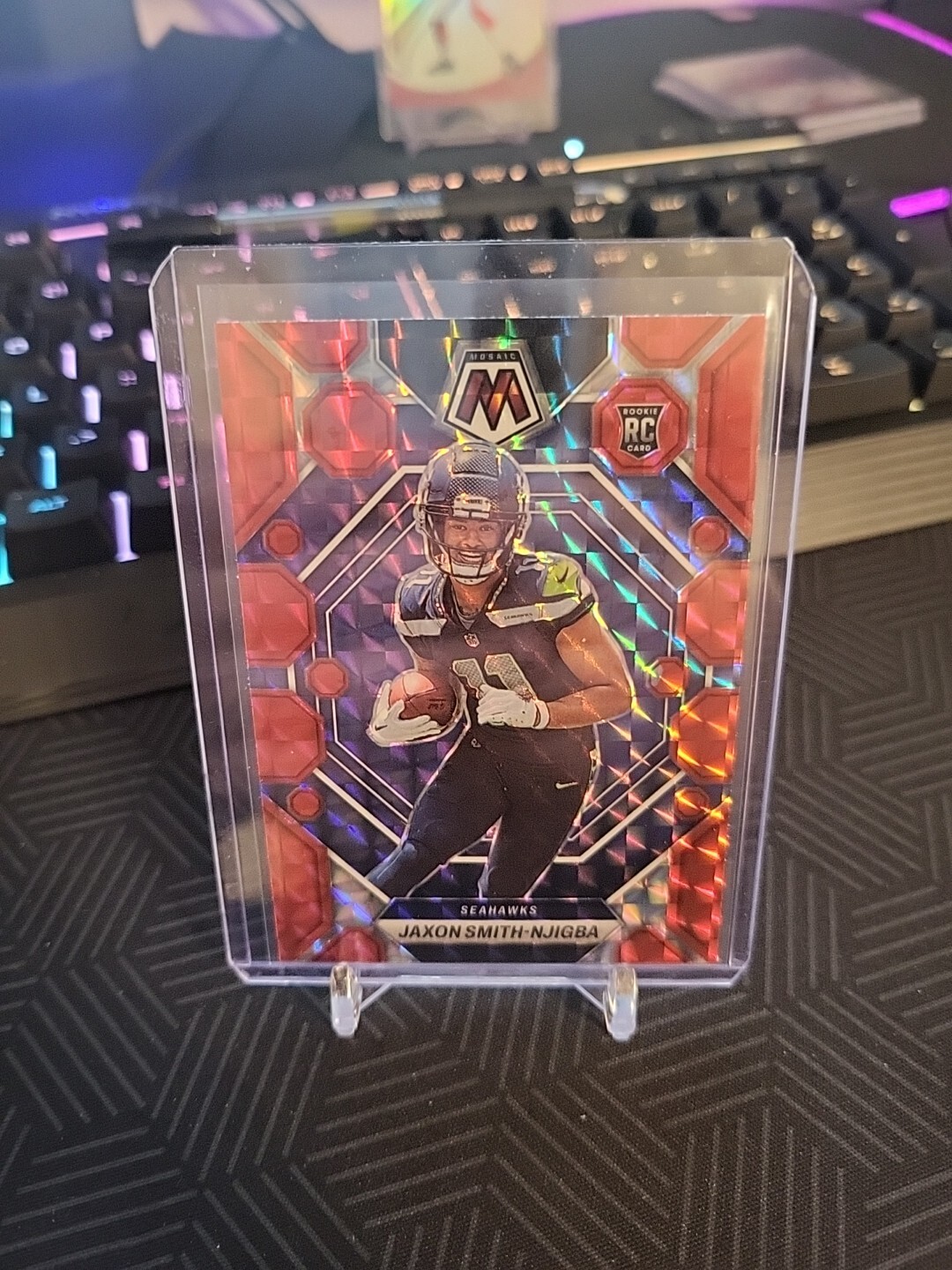 2023 Panini Mosaic Jaxon Smith-Njigba Red Mosaic Rookie 331