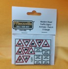 Fflecsville FVO 051 O Gauge Aluminium Modern Road Signs Animals Pack A