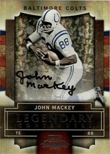 2009 Playoff Contenders Legendary Autographs John Mackey Auto Baltimore Colts