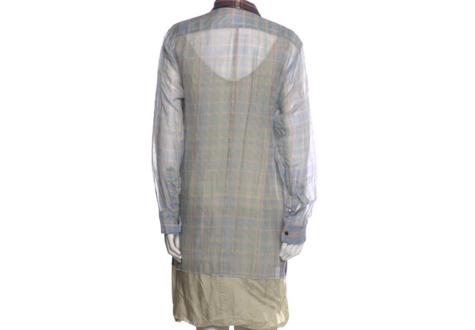 DRIES VAN NOTON PLAID PRINT COTTON DRESS(FR.38/US 6) - Image 3 of 4