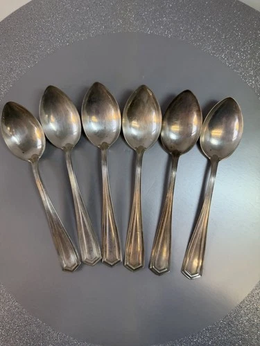 BRANDON Sterling TeaSpoon 6 Spoons International  STERLING