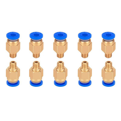 10 Pcs PC4-M6 Pneumatic Fitting for Creality Ender 3/3 Pro/3 V2, Ender 5/5 Pro/5