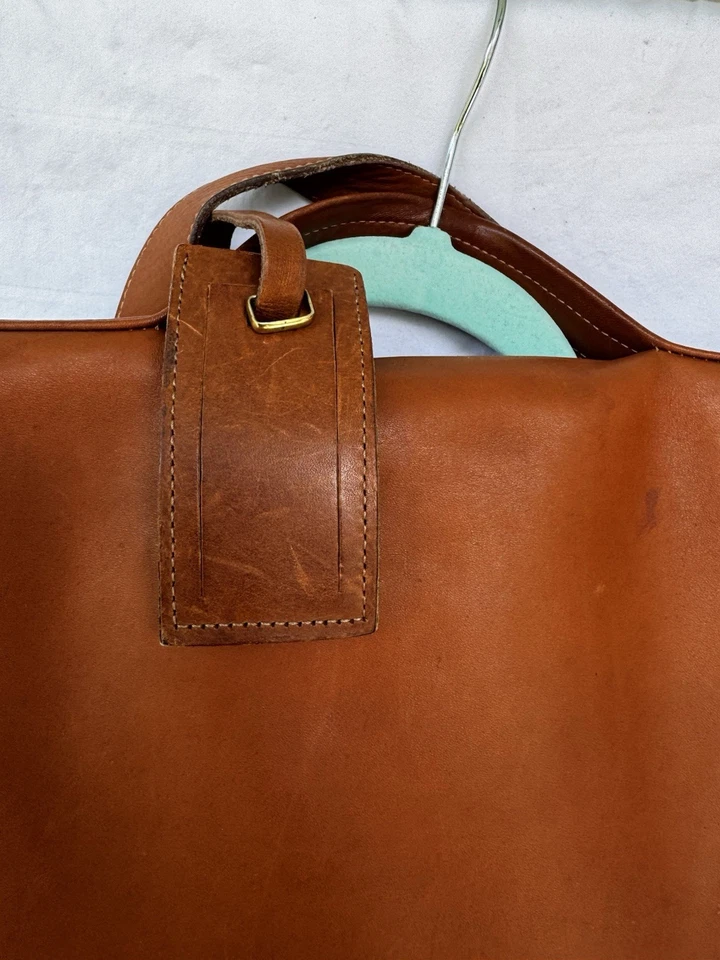 Levenger Mochila de Cuero Marrón Premium Bolso para Laptop Mochila de Viaje de Trabajo Foto 3 de 4