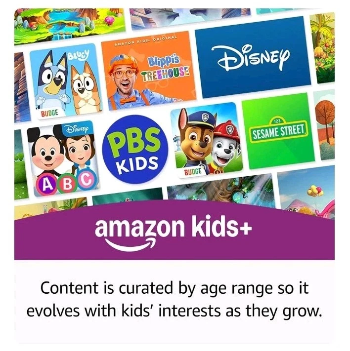 Amazon Fire 7 Kids Pro 11th Gen 16GB, Wi-Fi, 7" - Sky Blue - Image 2 of 4