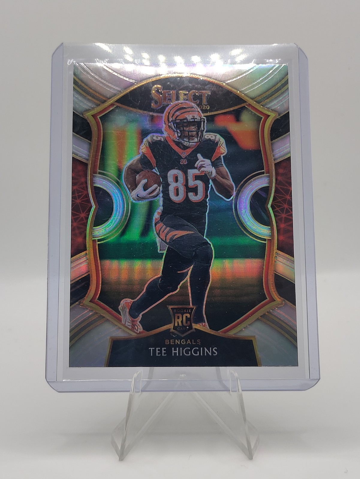 2020 Panini Select Football Tee Higgins Silver Rookie #60 Cincinnati Bengals