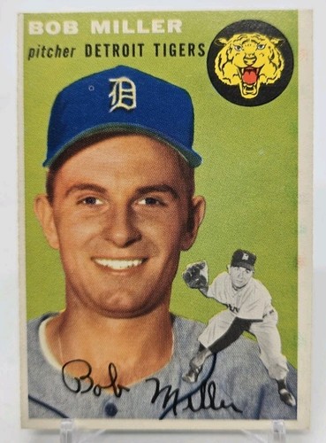1954 Topps Baseball BOB MILLER Base #241 Detroit Tigers Hi Mid Grade EX ...