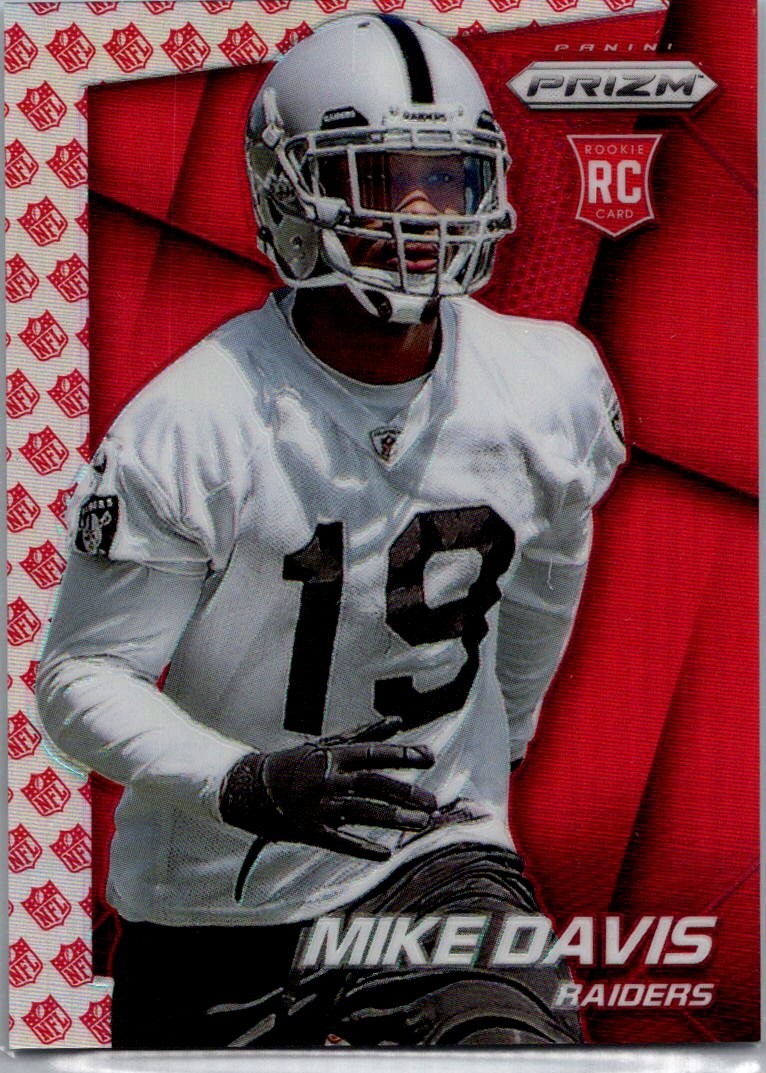 2014 Panini Prizm Prizms NFL Shield #217 Mike Davis /75