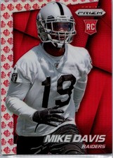 2014 Panini Prizm Prizms NFL Shield #217 Mike Davis /75