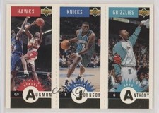 1996 Collector's Choice Mini-Card Panels Gold Stacey Augmon Larry Johnson 07pa