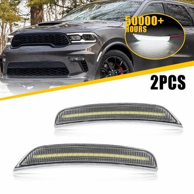 2x LED Side Marker Front Light for Dodge Durango 2021 2022 2023 2024 2025 EAAH