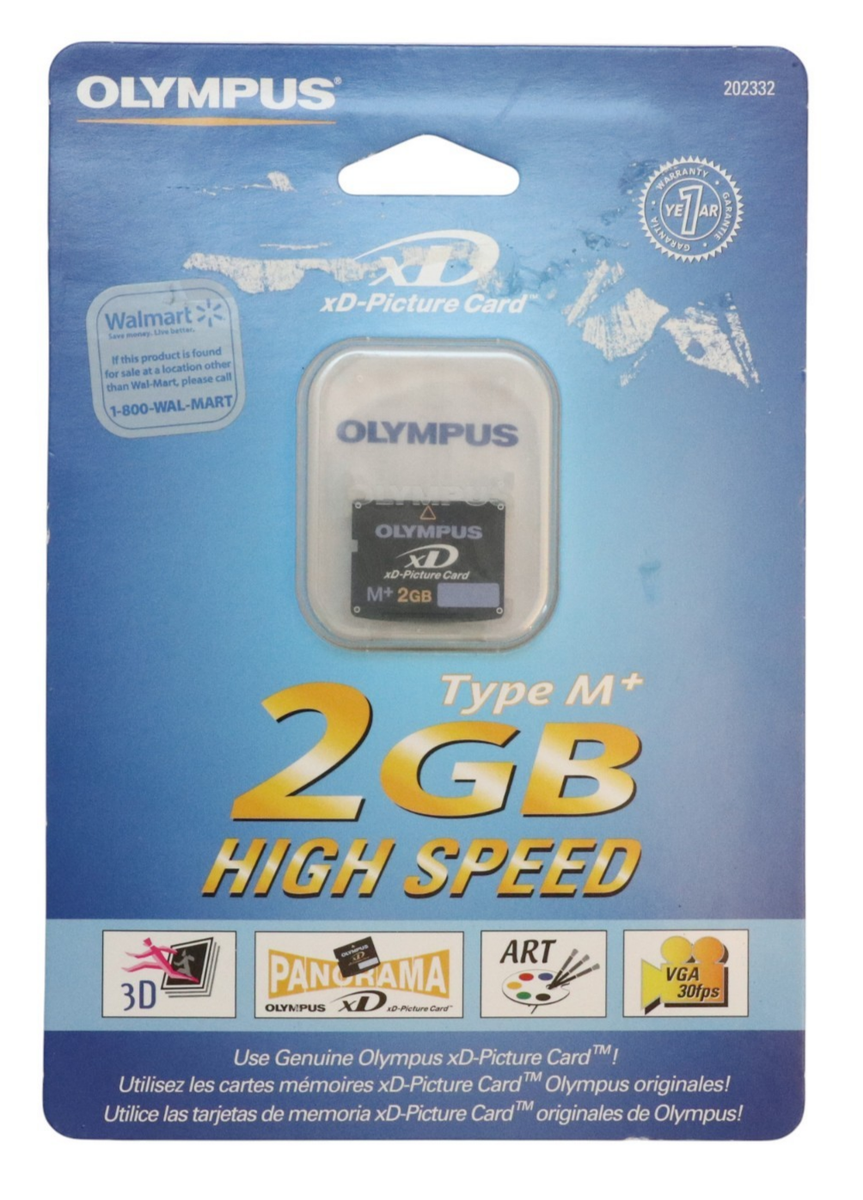 Olympus xD-Picture Card XD 2GB High Speed Type M+ SEALED 202332