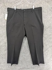 Dockers Pants Mens 46x29 Workday Khaki Big & Tall Smart 360 Flex Classic Black